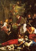 Oost, Jacob van the Younger St. Macaire of Ghent Tending the Plague-Stricken china oil painting reproduction